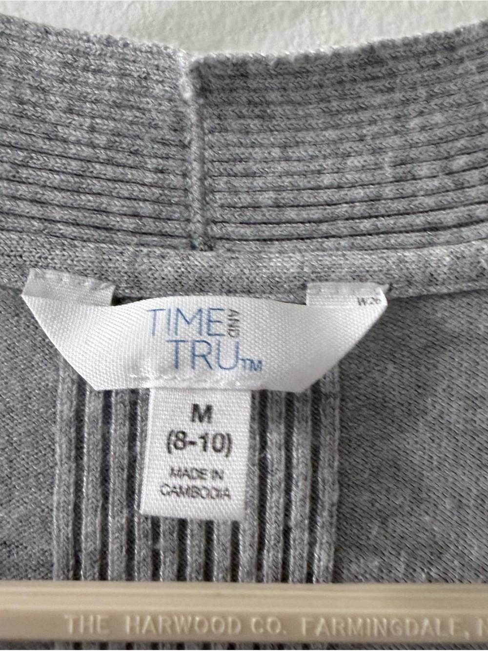 Long Open-Front Rib-Trim Cardigans - Picture 4 of 5